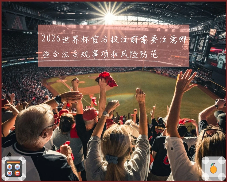 2026世界杯官方投注前需要注意哪些合法合规事项和风险防范
